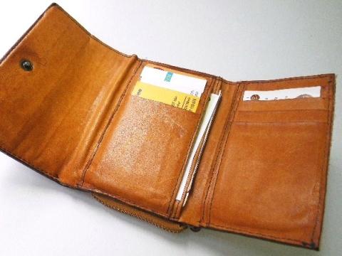ハンドメイド・革財布