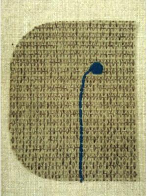 蓮の実の刺繍