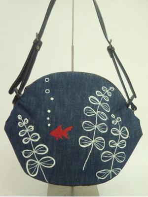 『金魚の刺繍』ショルダーバッグ