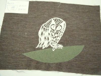 梟の刺繍