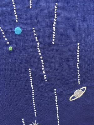手刺繍、宇宙