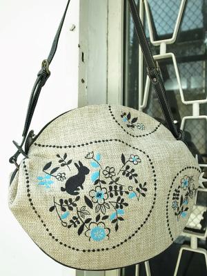 うさぎガーデン刺繍
