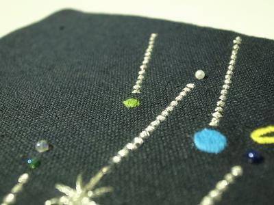 宇宙の刺繍