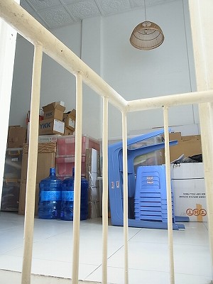 螺旋階段を上がったら