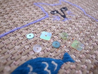 ス猫刺繍