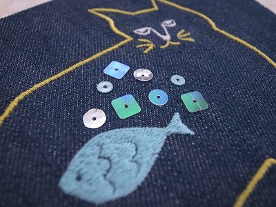 ボス猫刺繍