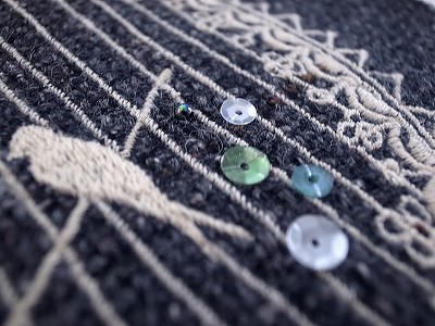 鳥かご刺繍
