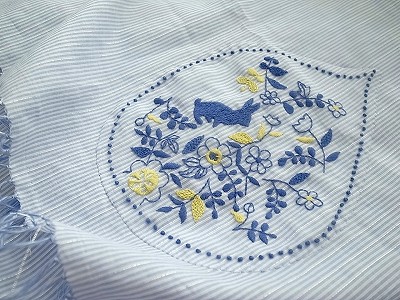 『うさぎガーデン刺繍』ストール