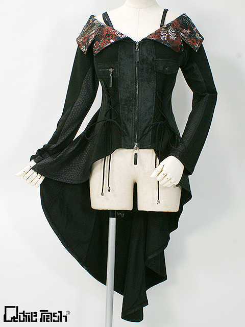 Qutie Frash ドラゴン柄 バギーパンツ Qutie Frash ドラゴン柄 バギー