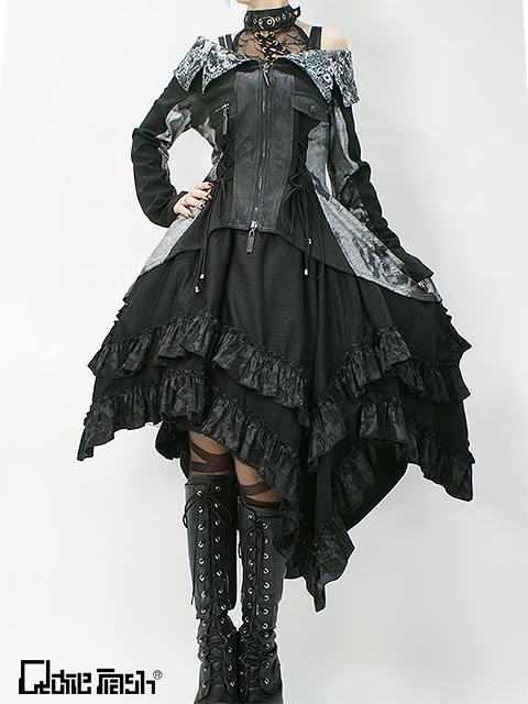 Qutie Frash / ライダースチュニック H-23-07-12-1065h-1-TO-QU-G-KB