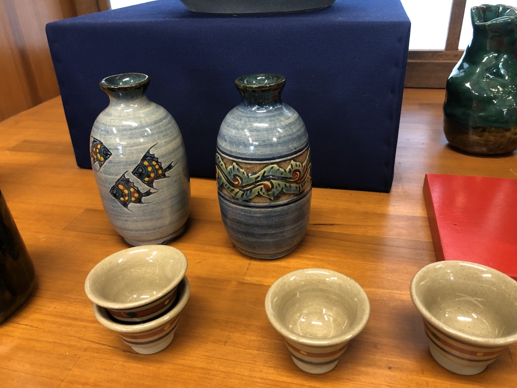 壺屋 青首徳利 19世紀 琉球 沖縄 壺屋 酒器 徳利 花瓶 琉球古陶