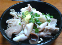 鶏皮ポン酢和え