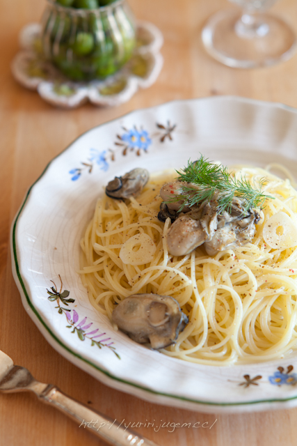 20111116 牡蠣のオイル漬けのパスタ.jpg