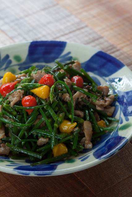 20140917花ニラと豚肉の醤油麹炒め.jpg