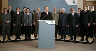 プーチン大統領パースシャーサミットにロシアの歴代大統領として参加