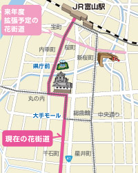 花街道 花いっぱい 街道地図ミニ