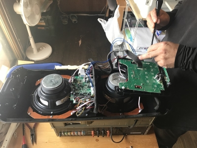 スピーカー修理