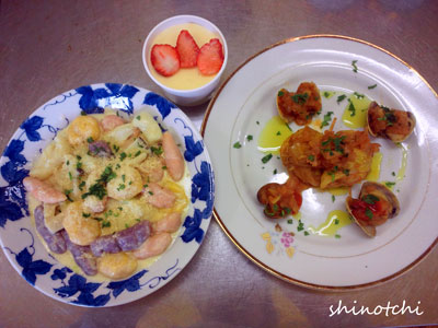 料理講習 イタリアン ニョッキ ティラミス