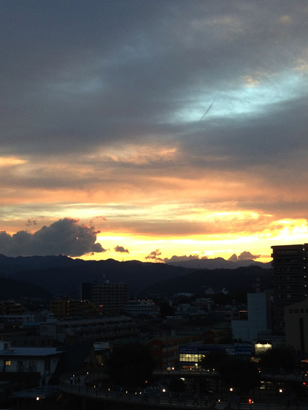 夏の夕焼け