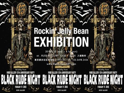 ロッキンジェリービーン BLACK RUDE NIGHT ポスター（BLACK RUDE