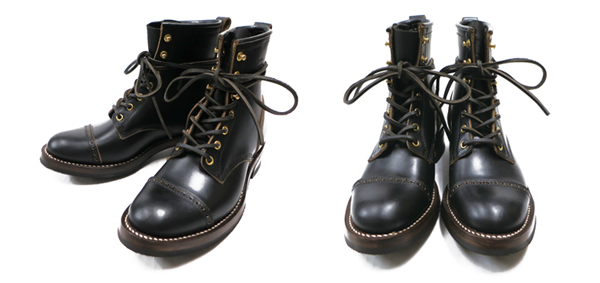 LOST CONTROL ロストコントロール　ワークブーツ レースアップブーツ DURABLE ZIP WORKERS BOOTS (BLACK*BLACK) / LOST CONTROL