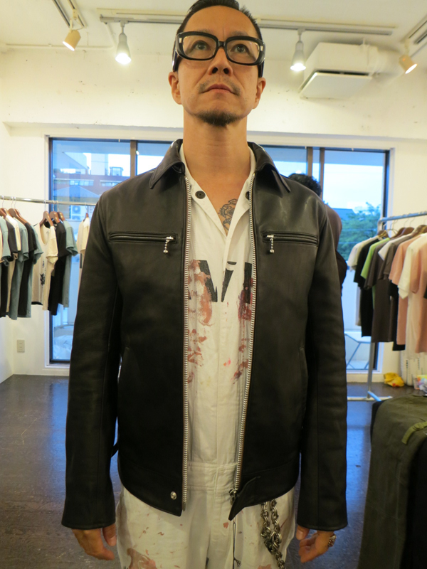 GAVIAL / LEATHER SINGLE RIDERS JACKET gavial¼ã