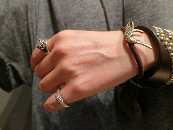 RUDE GALLERYルードギャラリー　バングル EMISSION BANGLE NARROW (SILVER) / RUDE GALLERY BLACK REBEL