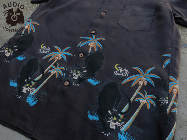 22SS ルードギャラリー FIREWORKS ALOHA SHIRT S 黒 FIREWORKS ALOHA SHIRT (BLACK) / RUDE GALLERY | CROSS ROAD BLUES