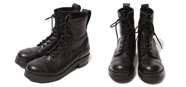 RUDE GALLERY BLACK REBEL / REBELS LACE UP BOOTSルードギャラリーブラックレベル <PUNCHED CAP TOE>