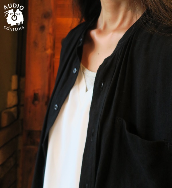 BAND COLLAR LONG SHIRT - LINEN | AUDIO BLOG BAND COLLAR LONG SHIRT - LINEN | AUDIO BLOG
