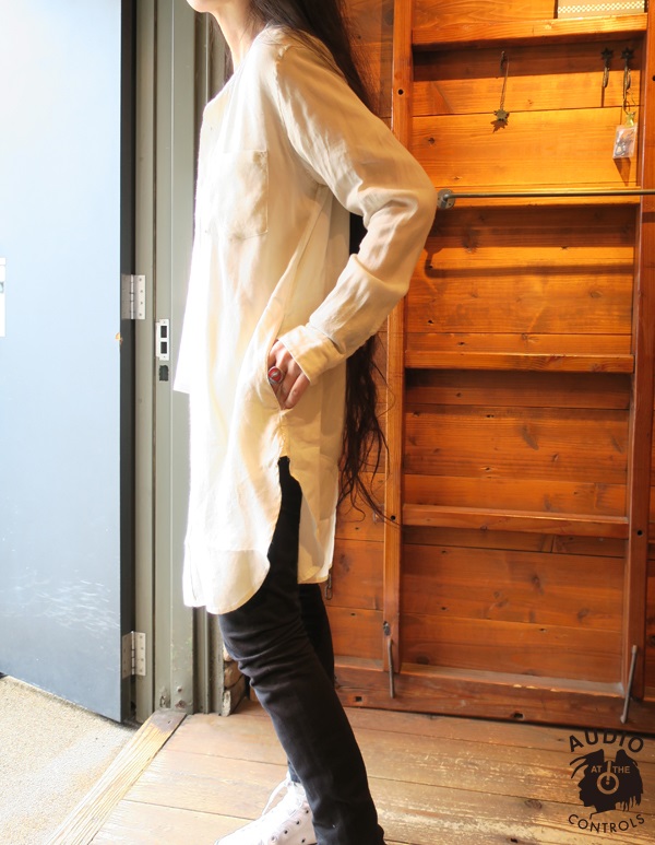 BAND COLLAR LONG SHIRT - LINEN | AUDIO BLOG BAND COLLAR LONG SHIRT - LINEN | AUDIO BLOG