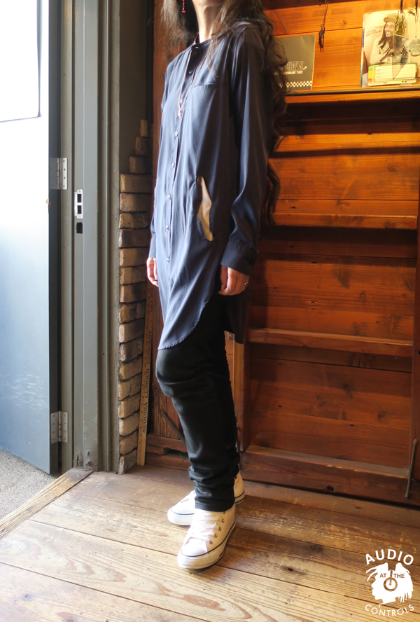 BAND COLLAR F HOLE LONG SHIRT | AUDIO BLOG BAND COLLAR F HOLE LONG SHIRT | AUDIO BLOG