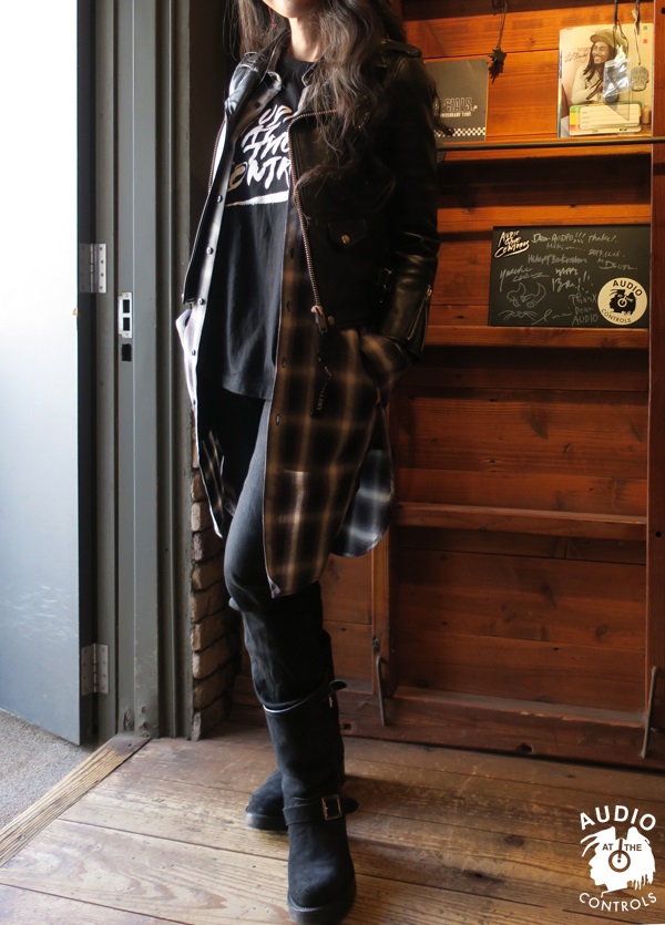 RUDE GALLERY F HOLE LONG SHIRT ブラック 美品】RUDE GALLERY F HOLE LONG SHIRT