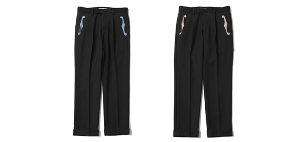 SUNDINISTA EXPERIENCE トラウザー SUNDINISTA EXPERIENCE×RUDE GALLERY F HOLE TUCK TROUSERS