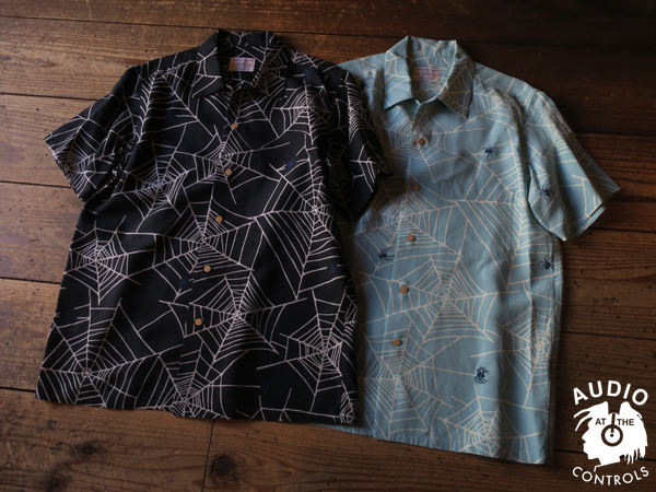 RUDE GALLERY BLACK REBEL　スパイダーネット アロハシャツ RUDE GALLERY BLACK REBEL スパイダーネット アロハシャツ