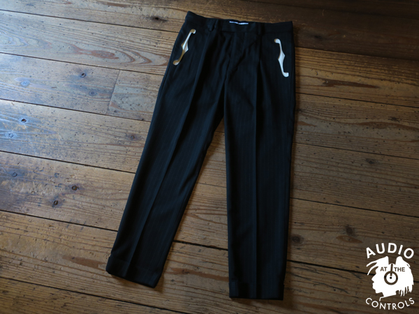 F HOLE TUCK STRIPE TROUSERS | AUDIO BLOG
