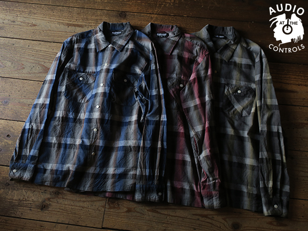 RUDE GALLERY ルード ギャラリー コンチョ プルオーバー シャツ OMBRE CHECK OPEN COLLAR SHIRT | AUDIO BLOG