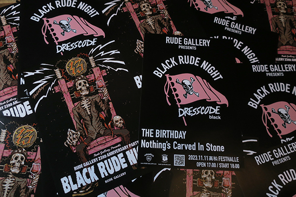 ロッキンジェリービーン BLACK RUDE NIGHT ポスター（BLACK RUDE