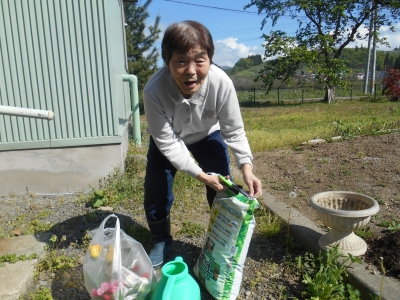 花の植え付け