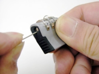 USBダイヤル錠の番号変更