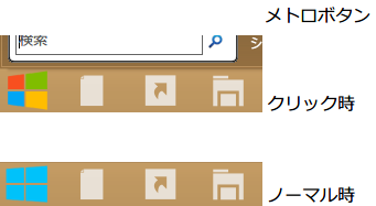 Classic Shellで用意されているメトロボタン