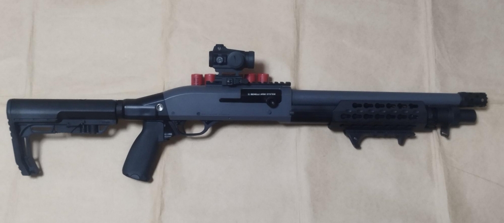 CYMA CM366CM ベネリM3 KEYMOD M-STOCK GREY改 その1 | 土建屋