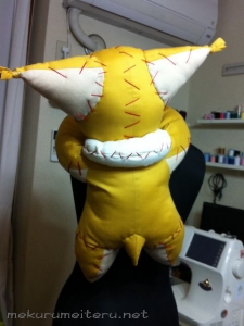 TOAトクナガぬいぐるみ おんぶ背面