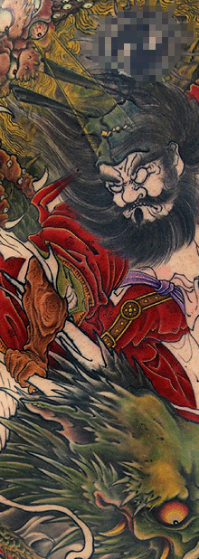 鍾馗 鬼退治 背中 制作中 | YK-TATTOO BLOG