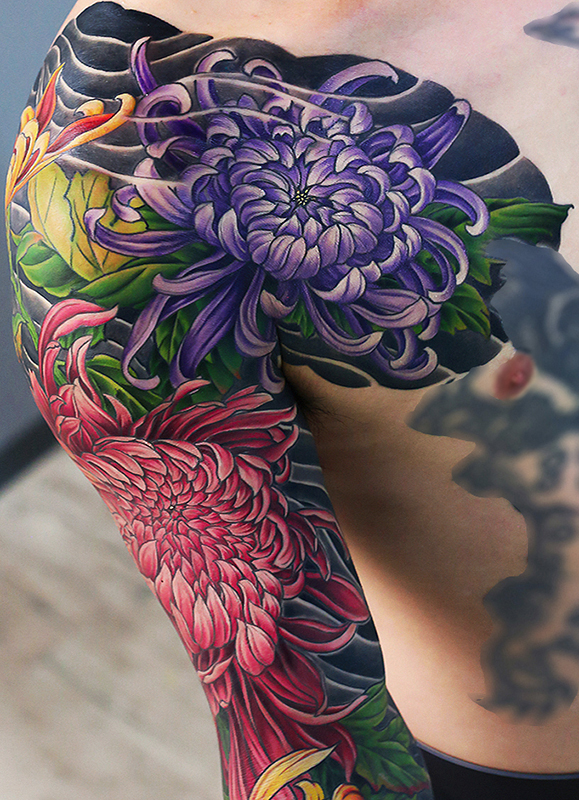 菊水 腕 完成 | YK-TATTOO BLOG