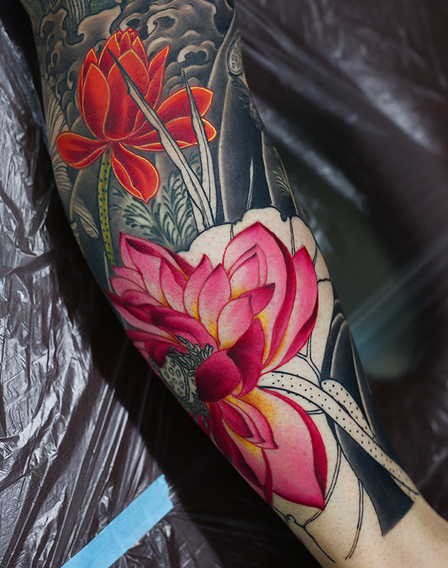 金魚と蓮 | YK-TATTOO BLOG