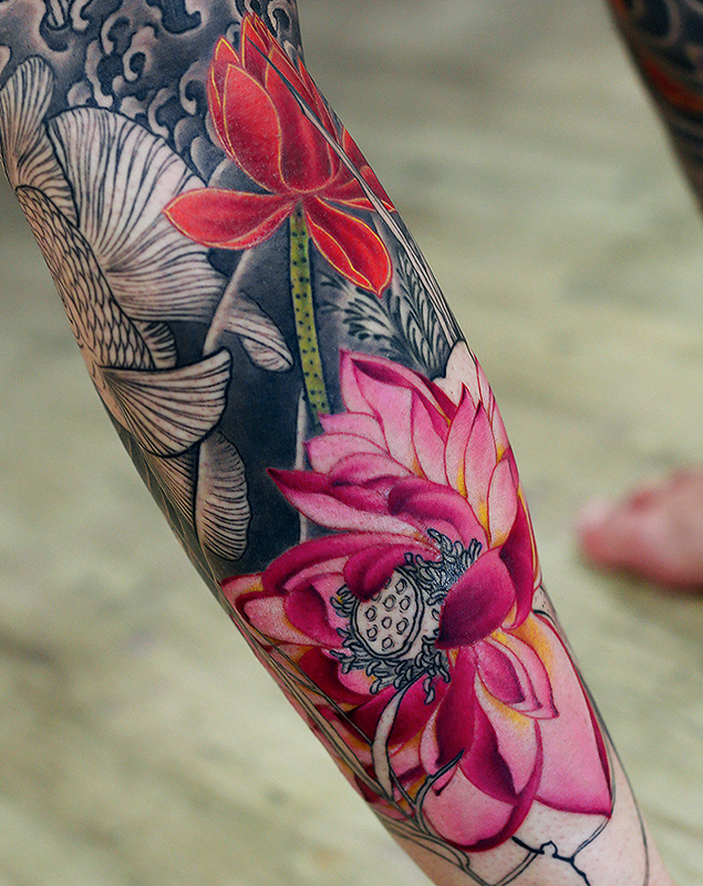 金魚と蓮 | YK-TATTOO BLOG