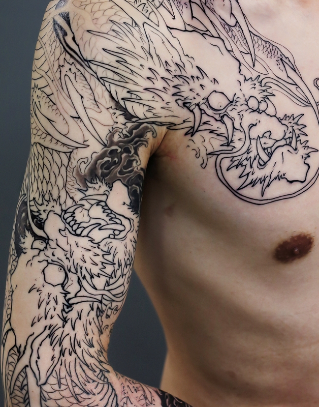 本多忠勝 #samuraitattoo Complete! #tattoo #irezumi #wabori
