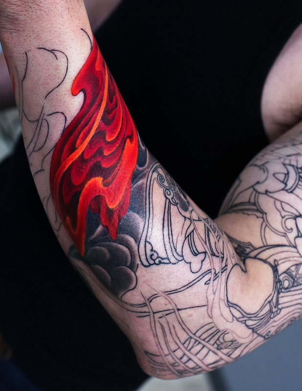 西遊記 腕十分袖 製作中 | YK-TATTOO BLOG 西遊記 腕十分袖 製作中 | YK-TATTOO BLOG