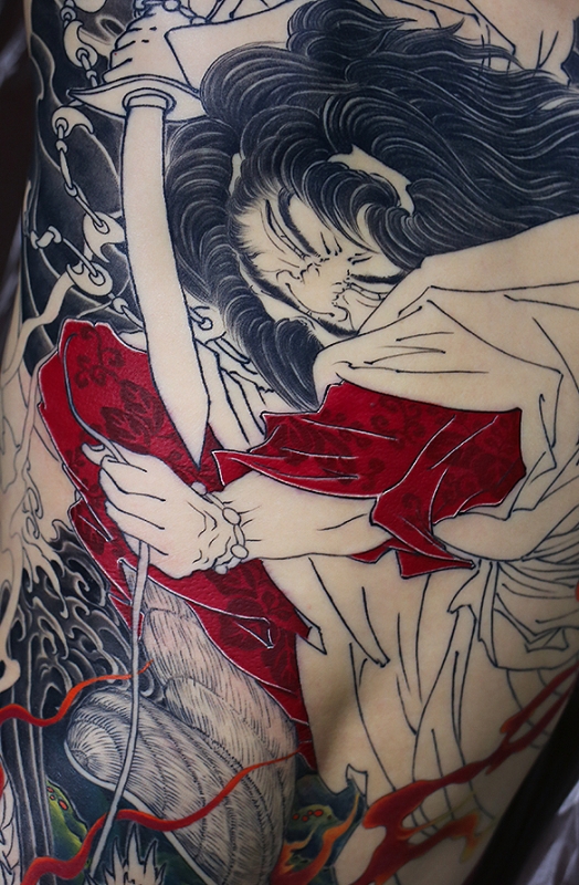 水墨画 父と子の闘い 水墨画作品解説】Toshio YOSHIZUMI Exhibition 